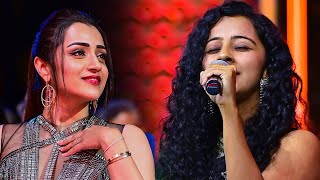 Trisha mesmerized by Darshana Rajendrans multifaceted talent at the South Movie Awards [upl. by Akram]