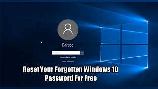 Reset Your Forgotten Windows 10 Password For Free [upl. by Micki]