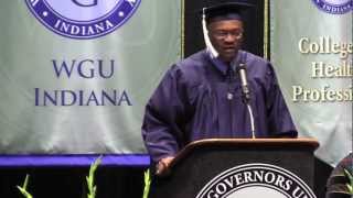 WGU Indiana Commencement 2012  Warren Guess Student Speaker [upl. by Nolek]