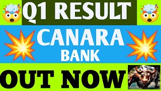 Canara Bank Q1 Results 2025  Canara Bank Results Today  Canara Bank share news today  Canara [upl. by Naillimixam375]