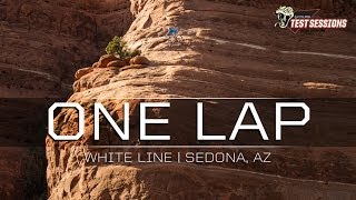 DONT LOOK DOWN  Mountain Biking on the Edge White Line Sedona Arizona [upl. by Nemrak]