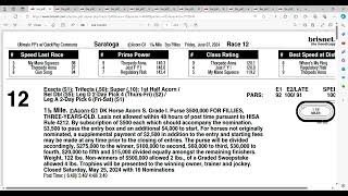 2024 Acorn Stakes Analysis and Picks  Belmont at Saratoga [upl. by Echikson]