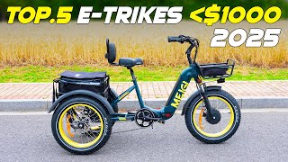 Top 5 Best Electric Tricycles Under 1000 for 2025 [upl. by Ileek]