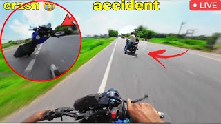 Live Yamaha Mt15 Accident  Mt15 Crash  Mt15 [upl. by Nyliret]