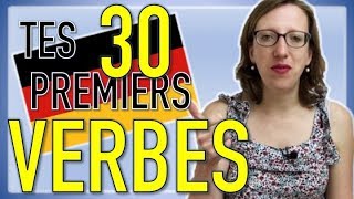 📜Les 30 premiers VERBES à connaître quand on débute en allemand [upl. by Ggerk724]