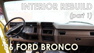 Thats One Way to Rebuild Your Dashboard  A 1986 Ford Bronco Adventure [upl. by Zebadiah]