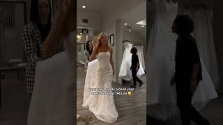 WEDDING DRESS SHOPPING 😭✨ shortsvideo weddingdress wedding [upl. by Bose]