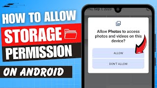 How to Allow Storage Permission in Android  Give Storage Permission Android ✅ [upl. by Mariya]