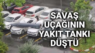 NTV Ankarada savaş uçağının yakıt tankı düştü [upl. by Arnuad242]