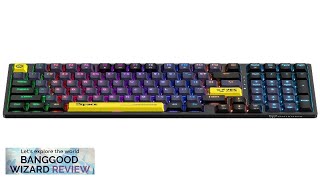 ONIKUMA G38 98 Keys Mechanical Gaming Keyboard Hot Swappable BrownBlue Switch RGB Review [upl. by Anizor]