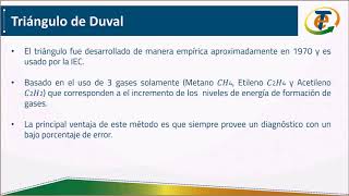 Diagnóstico de fallas por cromatografía de gases utilizando los Triángulos y Pentágonos de Duval [upl. by Hayikaz914]