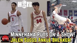 Jalen Suggs Breaks Ankles As Minnehaha Academy Puts On A Show Minnehaha vs St Peter Recap [upl. by Notsirb573]