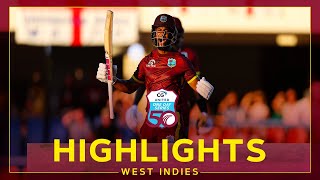 Highlights  West Indies v England  Hope Hits Spectacular GameWinning Hundred  1st CG United ODI [upl. by Elatnahc]