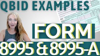 How to Enter 20 QBI Deduction For Taxes Examples Form 8995 amp 8995A Explained [upl. by Eniarrol]