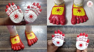 Hands and Legs making for Varalakshmi DeviDIYHow to make Varalakshmi Devi Hands amp Legs with Clay [upl. by Ahtnams]