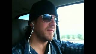 Christian Kane en route from Portland to LA and making an announcement about The Donner Party film [upl. by Gerk195]