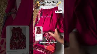 kurta set meesho meeshohaulethnic onlineshopping meeshoethnicwear kurtadesigns [upl. by Banquer]