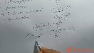 What would be the expected product of the reaction of propyne with Br2H2O if the mechanism o [upl. by Ikir]