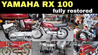 old is gold rx 100 Full Restoration Repair amp Restoration royalrafi01 automobile restoration [upl. by Westney]