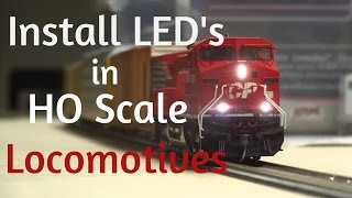 HOW TO Install LED Lights in ANY HO Scale Locomotive [upl. by Leraj]