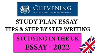 STUDYING IN THE UK PLAN ESSAY  With Examples  TIPS amp STEP BY STEP WRITING  CHEVENING  imaginary [upl. by Lekar307]