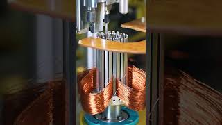 Wonderful motor winding production process😮 motor winding [upl. by Tselec]