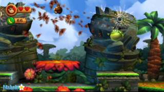 Donkey Kong Country Returns Walkthrough Level 11 Jungle Hijinks [upl. by Ettevy]