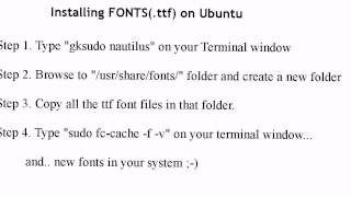 How to add ttf fonts on ubuntu [upl. by Nivrad]