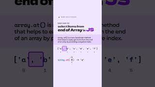 JavaScript at Method 😎😎😎  Check Description for full explanation javascriptdev [upl. by Cirek]