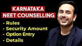 Karnataka NEET Counseling 2024 Rules and Regulations  Choice Filling  Detailed Explanation [upl. by Marozas817]