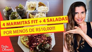 R8  4 REFEIÇÕES FIT MARMITA FITNESS SALADA NO POTEReceita Vegetariana omeleteEp39 [upl. by Okoy396]