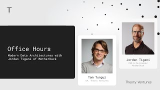 Office Hours with Jordan Tigani Modern Data Architectures [upl. by Afirahs]