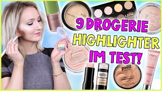 9 DROGERIE HIGHLIGHTER IM TEST WELCHER IST DER BESTE Drogerie Duell  TheBeauty2go [upl. by Olive]