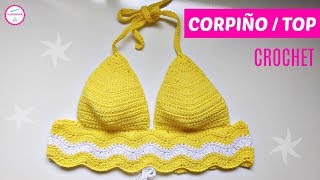 CORPIÑO O TOP A CROCHET PASO A PASO [upl. by Sudhir]