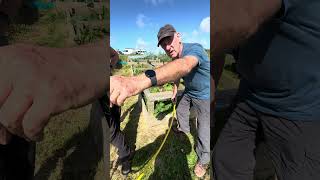 Graham reconnects the water supply to the raised beds DiG4V 20th August 2024 [upl. by Dovev]