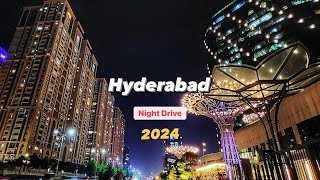 Hyderabad Night View Redefined  Ultra MODERN CITY INDIA  2024  Hitech City [upl. by Ahtiekal]