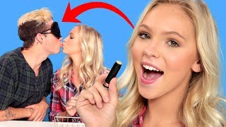 LIP BALM KISSING CHALLENGE  VS w Jordyn Jones and Jordan Beau [upl. by Zelig]