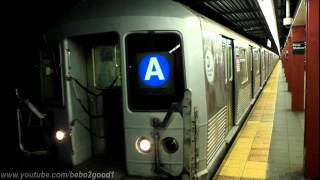 IND Subway Two Uptown R42 A trains at 34th Street NY Penn Station [upl. by Llevra]