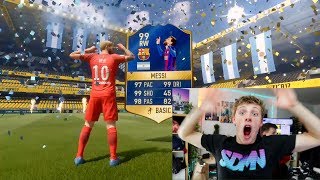 99 MESSI IN THE LUCKIEST TOTS PACK OPENING IN HISTORY  FIFA 17 [upl. by Ennairrac]