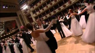 Waltz debutants Opera Ball 2014 in Vienna [upl. by Enelehs]