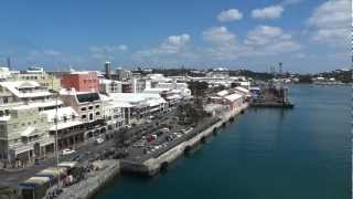 Hamilton Bermuda from top of Fore mast Sorlandet March 22nd2012 [upl. by Akcirederf]