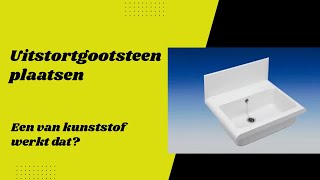 ABU kunststof uitstortgootsteen plaatsen [upl. by Ahserak408]