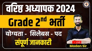 2nd Grade New Vacancy 2024  वरिष्ठ अध्यापक 2024 भर्ती 2024  Rajasthan New Vacancy 2024  Madan Sir [upl. by Deane]