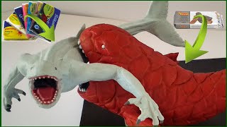 THE RED BLOOP VS NINGEN WITH CLAYPLASTILINA [upl. by Llednew386]