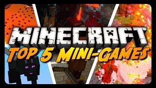 Minecraft Top 5  BEST Server MiniGames [upl. by Vashti]