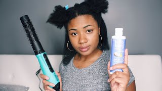 NATURAL HAIR BLOW DRY ROUTINE FT LOTTA BODY [upl. by Nylanej]