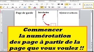 Comment numéroter les pages sur Word sans commencer par la première Méthode facile et rapide [upl. by Morna]