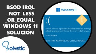 BSOD IRQLNOTLESSOREQUAL Windows 11 ✔️ SOLUCION [upl. by Melentha]