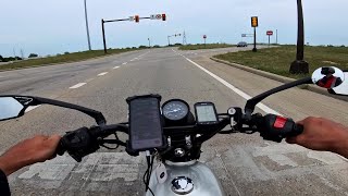 Jul 21  Motorcycle ride home Baodiao 125cc [upl. by Marylin]