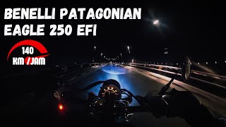 TOP SPEED BENELLI PATAGONIAN EAGLE 250 EFI  140 KmJam [upl. by Gluck]